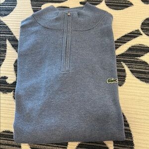 Lacoste Blue Crewneck Sweater Classic Style
